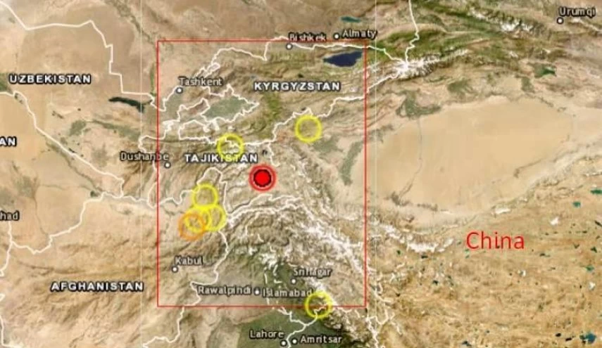 فیلم/زمین‌لرزه شدید در شرق تاجیکستان