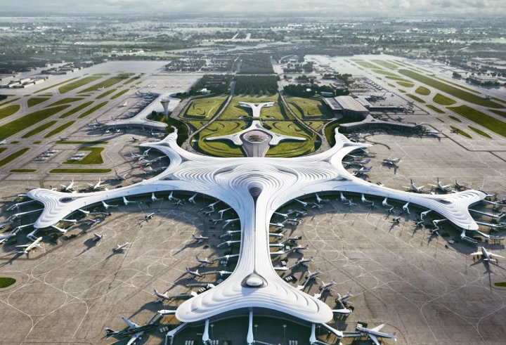 طراحی شگفت انگیز فرودگاه بین‌المللی هاربین تایپینگ