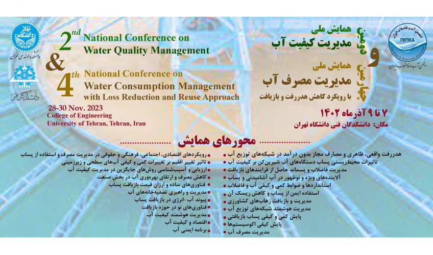 برگزاری دومین همایش ملی مدیریت کیفیت آب و چهارمین همایش مدیریت مصرف آب
