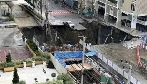 ویدیو/ فرونشست وحشتناک در تایلند